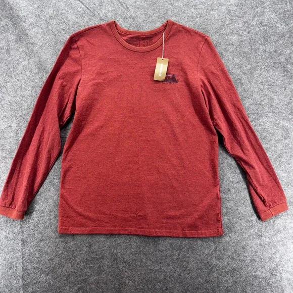 Patagonia Womens L/S '73 Skyline Responsibili-Tee Size L Rosehip Outdoor Graphic - Picture 5 of 11